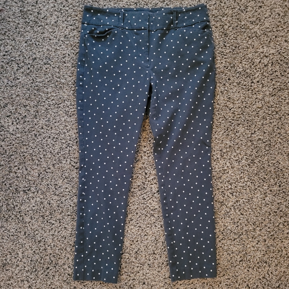 NEW LOFT Polka Dot Ankle Pants